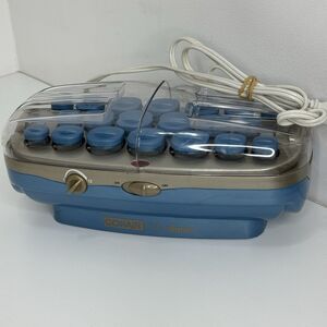 Conair ION SHINE 20 Flocked Hot Rollers Curlers CHV26IVR Adjust Temp Works Clean